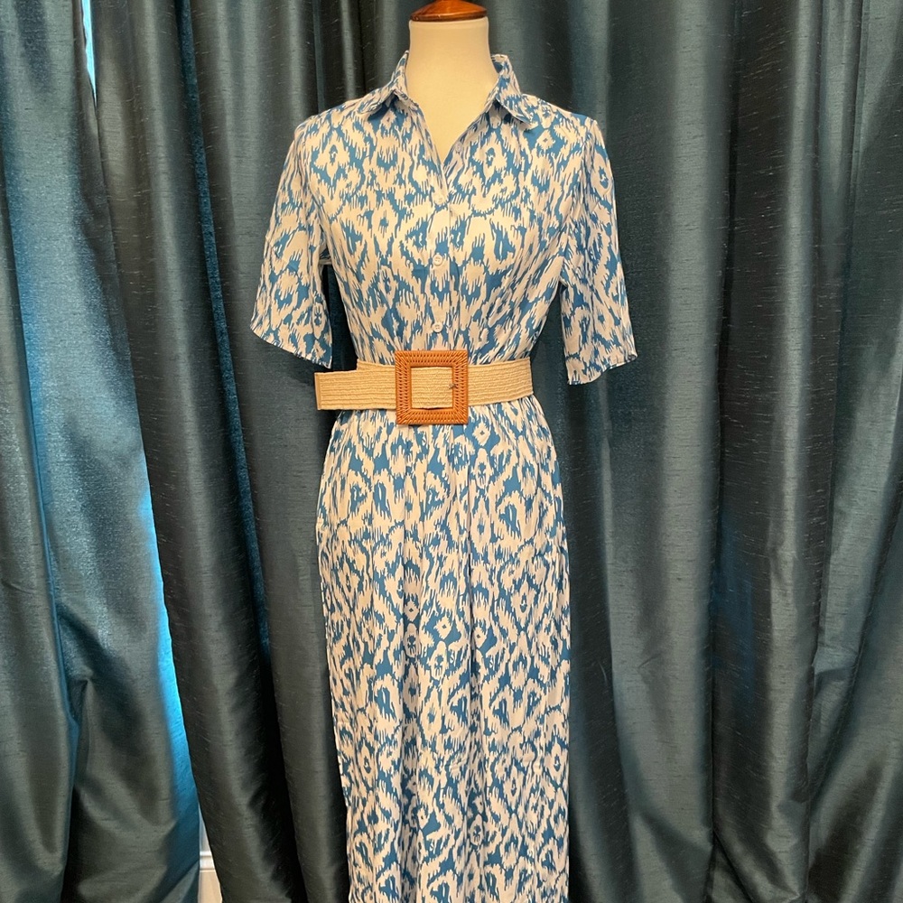 **NWT** Ikat Shirt Dress
